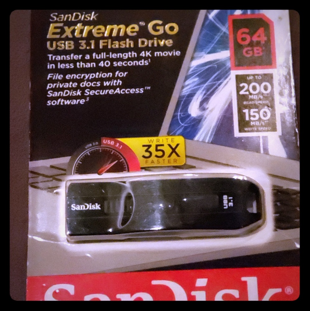 USB 3.1 SANDISK Extreme Go FlashDrive 64GB